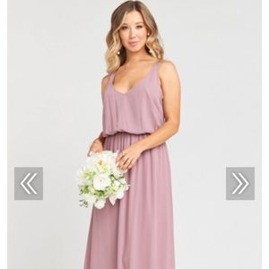 Mumu KENDALL MAXI DRESS ANTIQUE ROSE CHIFFON
